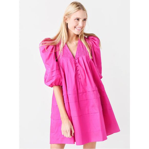 HUNTER BELL Dresses & Skirts - Hunter Bell Jenkins Mini Dress size XS flamingo pink